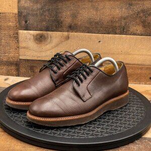 SAM HUBARD MENS DRESS SHOES BROWN LEATHER OXFORDS BUSINESS CASUAL SIZE 8M